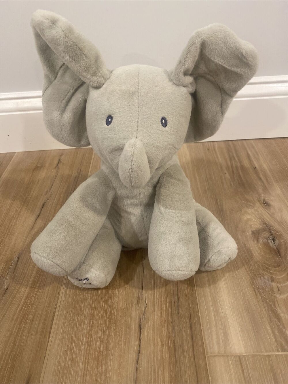 Baby Gund Flappy The Elephant Plush Toy Sings Plays Peek A Boo 12" Tested &Works